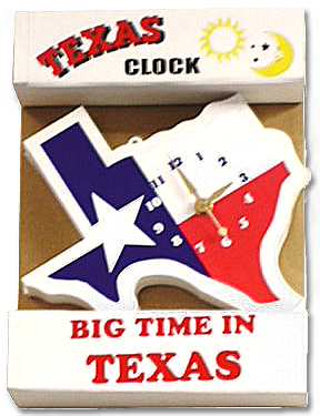 Item #812 – It’s Texas time with this unique Texas shaped clock! Case Qty: 6